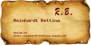 Reinhardt Bettina névjegykártya