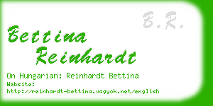 bettina reinhardt business card